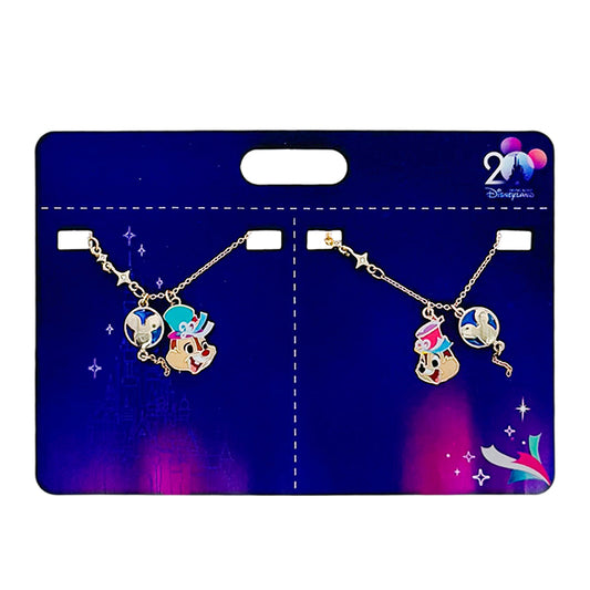 "Pre-Order" HKDL - Chip 'n' Dale Necklaces Set, HKDL 20th Anniversary Grand Celebration