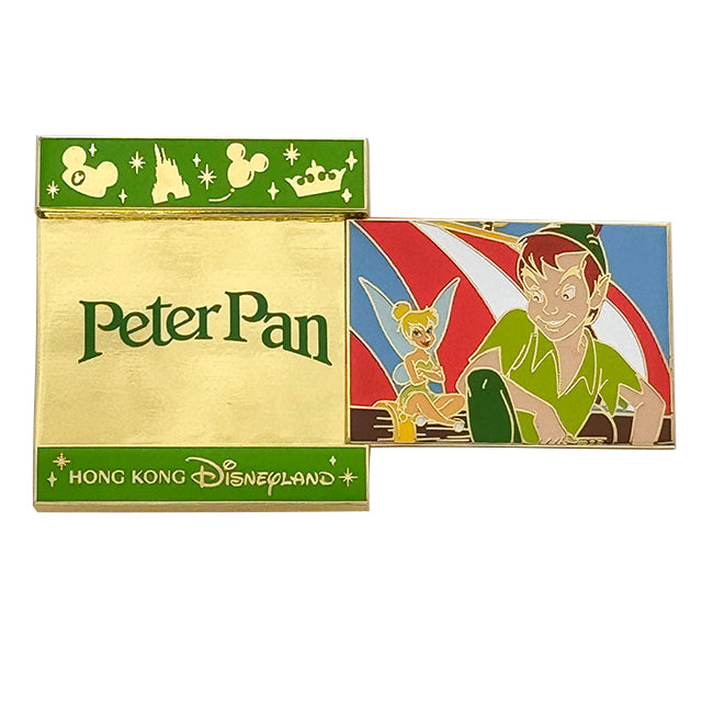 "Pre-Order" HKDL - Peter Pan Limited Edition Pin, Flipping Slide Collection