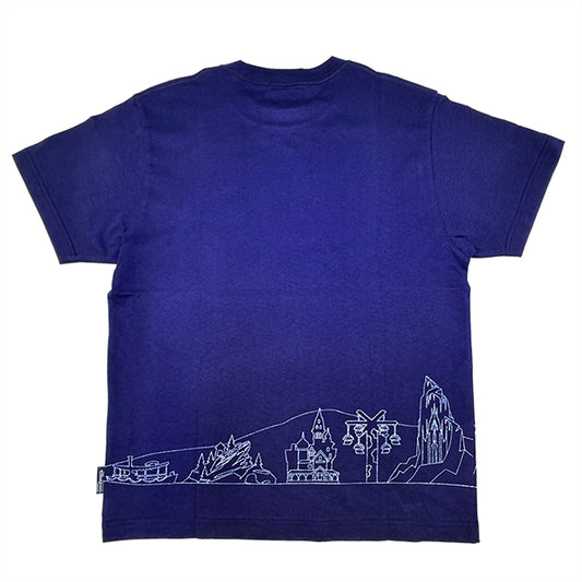 "Pre-Order" HKDL - Castle Tee for Adults, Hong Kong Disneyland Skyline