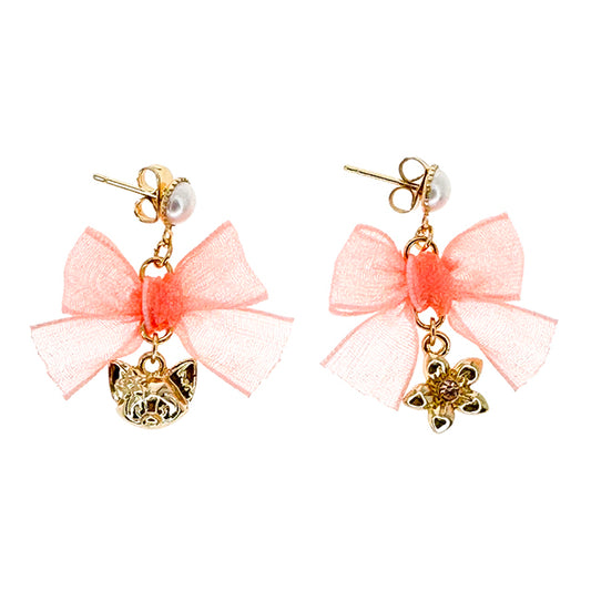 "Pre-Order" HKDL - LinaBell Mesh Bow Earrings
