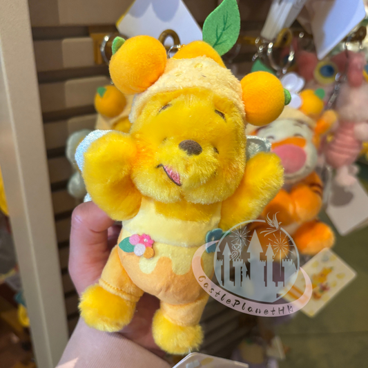 "Pre-Order" HKDL - Winnie the Pooh Plush Keychain - Winnie The Pooh Lemon Honey Collection