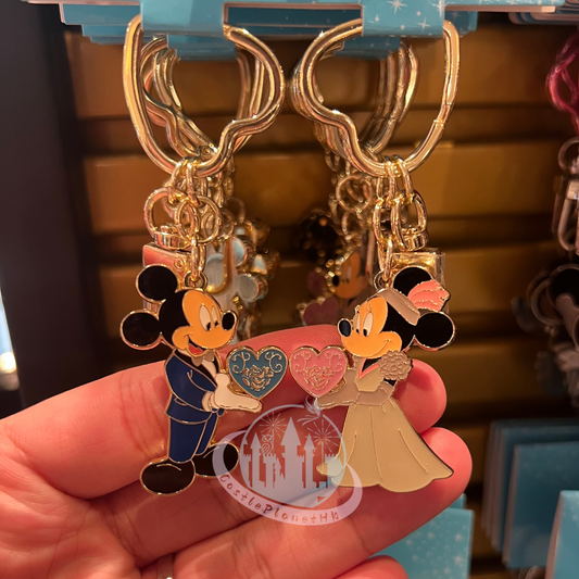 "Pre-Order" HKDL - Mickey and Minnie Wedding Dressing Pair Keychain