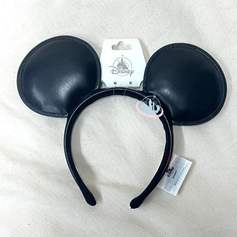 HKDL - Classic Mickey Mouse Ears Headband Simulated Leather【READY STOCK】