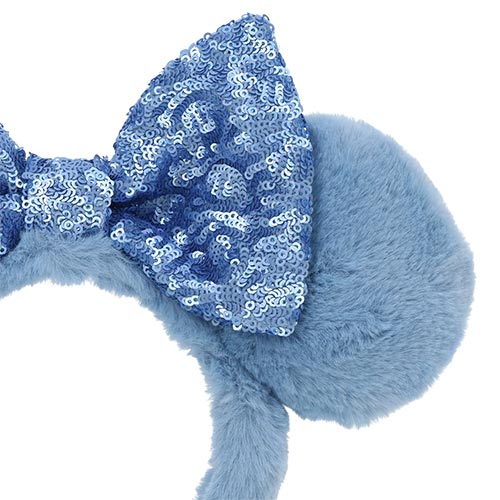 "Pre-Order" TDR - Minnie Blue Sequin and Fluffy Ears Headband