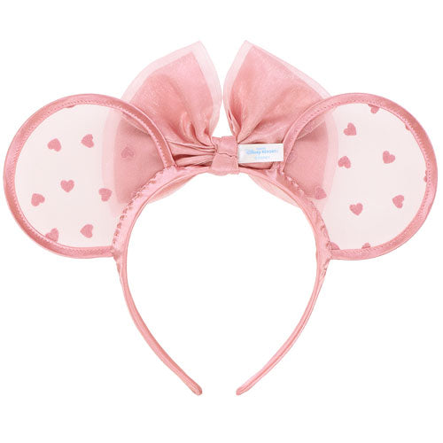 HKDL - Minnie Pink Lace Ear Headband Headband【Ready Stock】