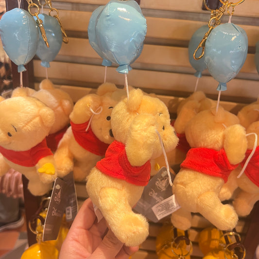 HKDL - Winnie the Pooh Plush Keychain (Pooh Balloon Collection)【Ready Stock】