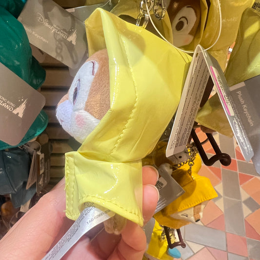 HKDL - Chip Raincoat Plush Keychain【Ready Stock】