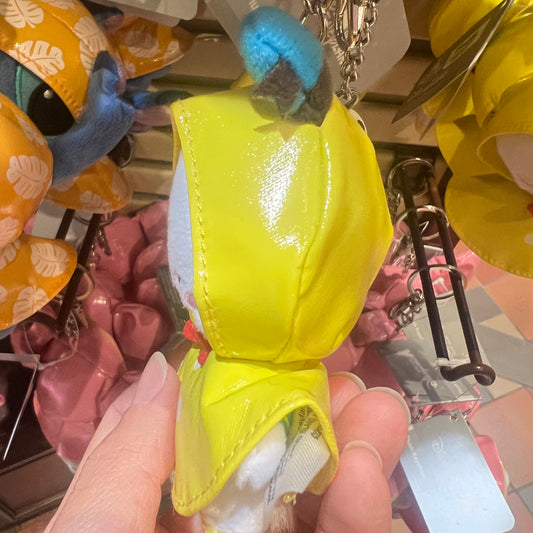 HKDL - Donald Duck Raincoat Plush Keychain【Ready Stock】