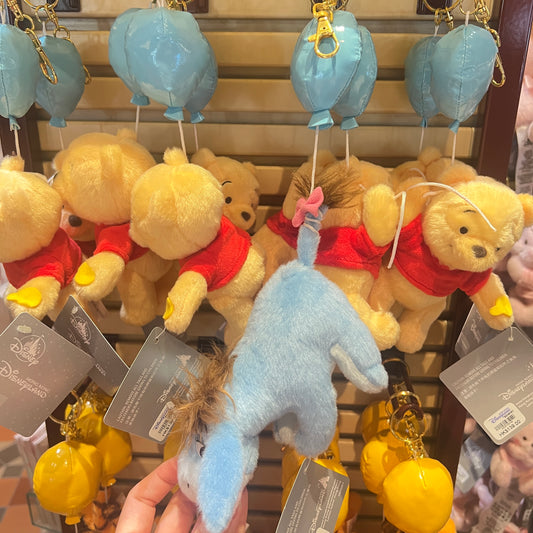 HKDL - Eeyore Plush Keychain (Pooh Balloon Collection)【Ready Stock】