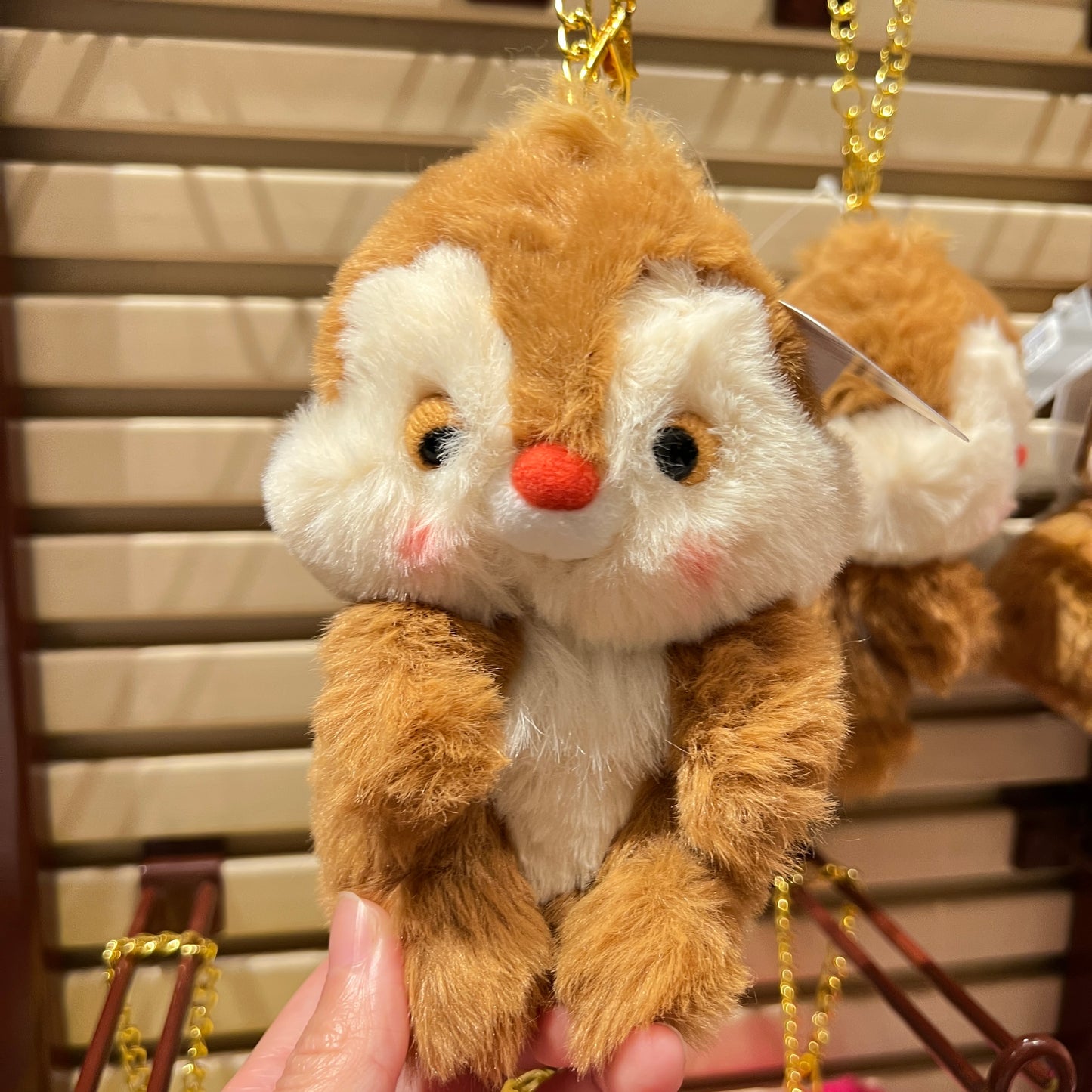 HKDL - Dale Fluffy Plush Keychain【Ready Stock】