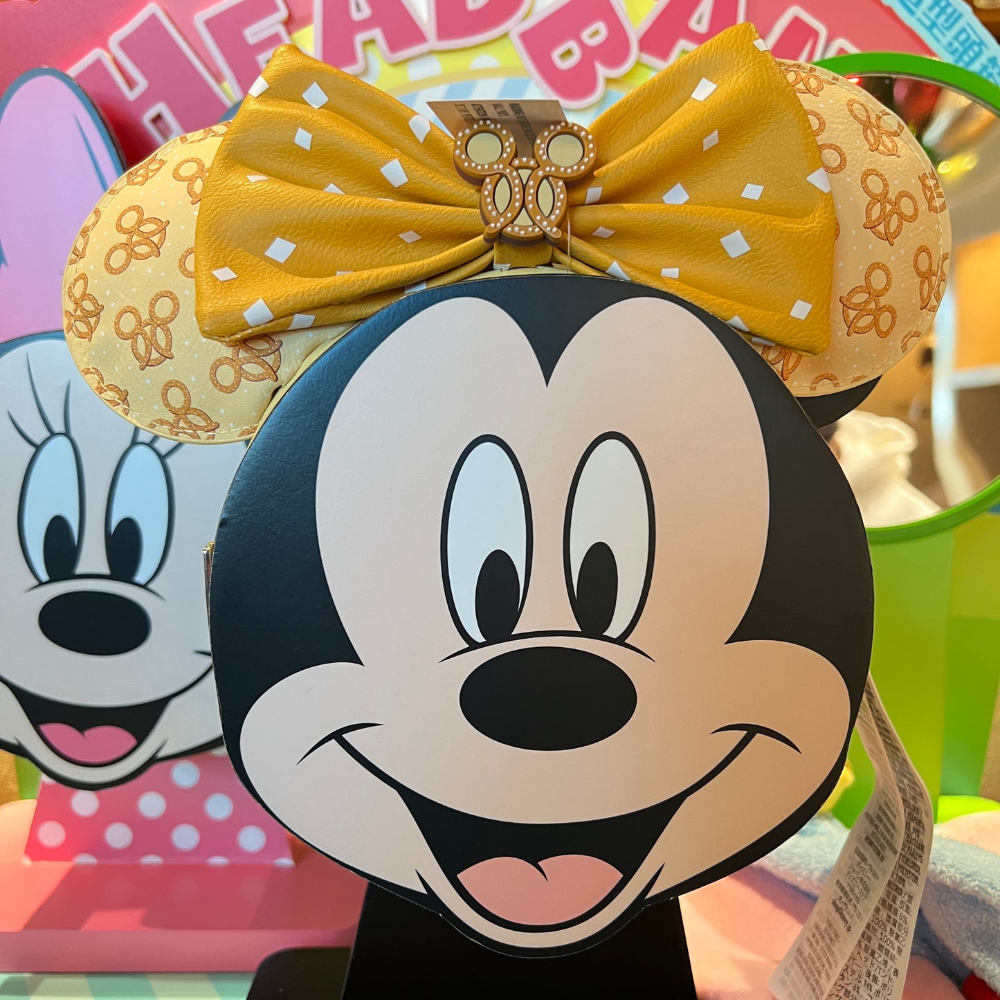 HKDL - Minnie Pretzel ear Headband (Loungefly)【Ready Stock】