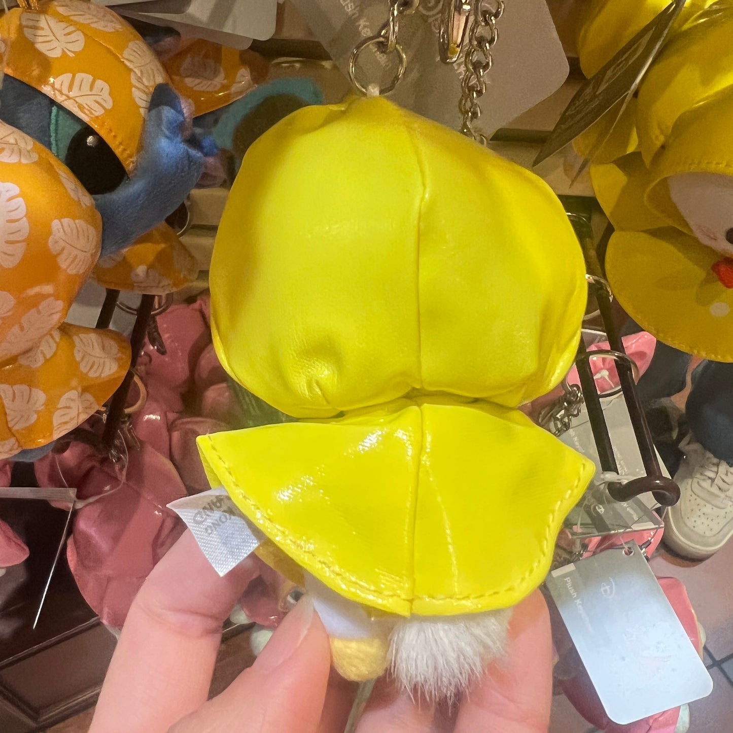 HKDL - Donald Duck Raincoat Plush Keychain【Ready Stock】