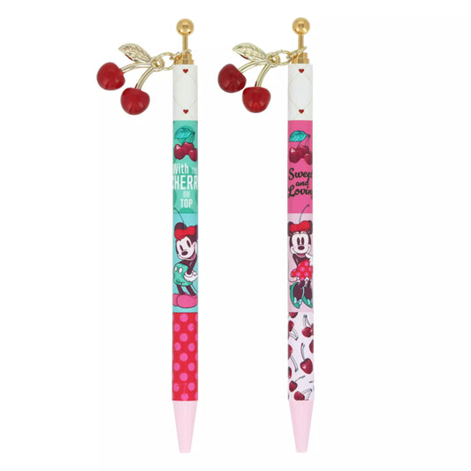 "Pre-Order" TDR - Mickey & Minnie Black Ballpoint Pens set, WITH THE CHERRY ON TOP 2026