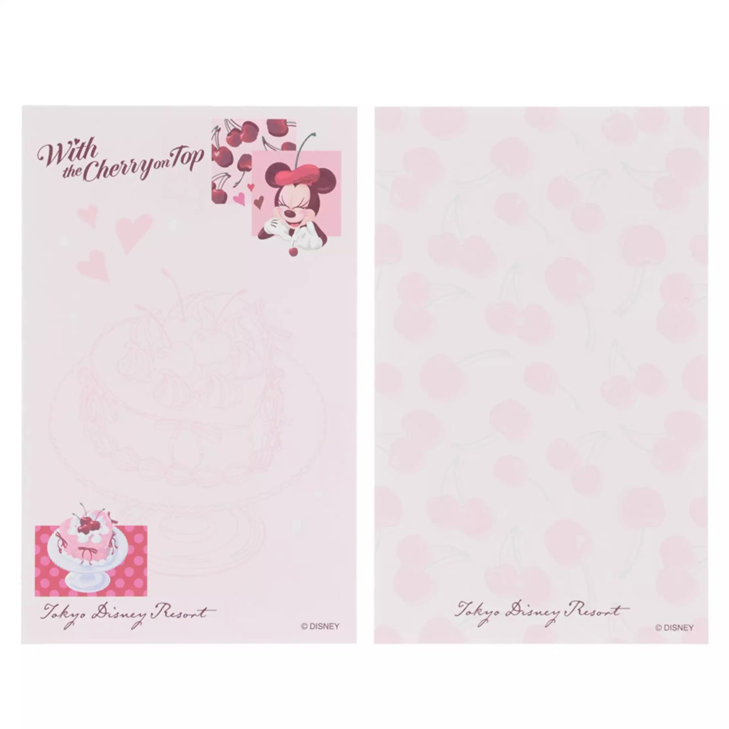 "Pre-Order" TDR - Minnie Memos set, WITH THE CHERRY ON TOP 2026