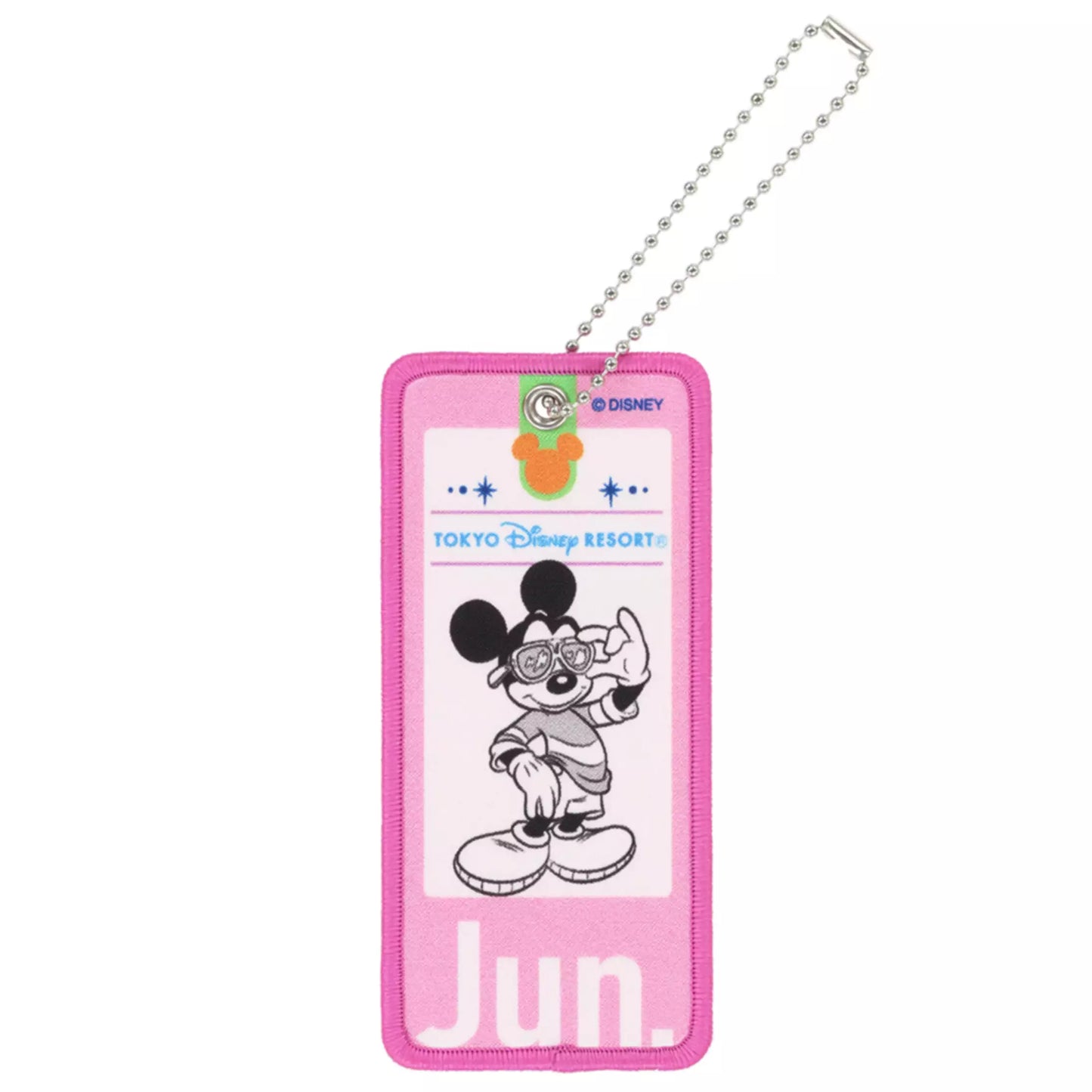 "Pre-Order" TDR - Mickey Mouse Jun, Embroidered Patch Accessories Keychain 2026