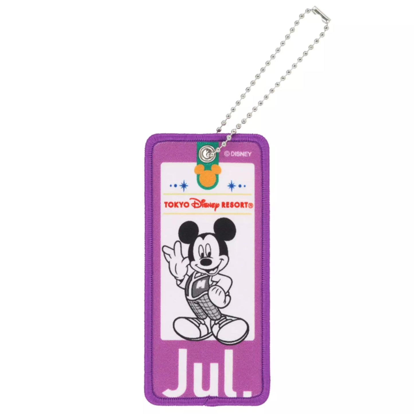 "Pre-Order" TDR - Mickey Mouse Jul, Embroidered Patch Accessories Keychain 2026