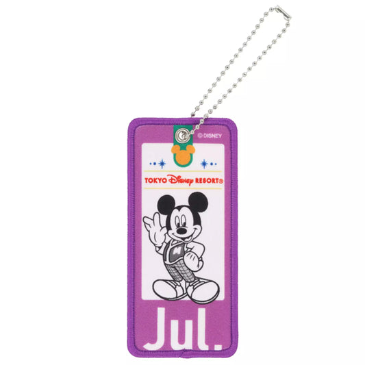 "Pre-Order" TDR - Mickey Mouse Jul, Embroidered Patch Accessories Keychain 2026