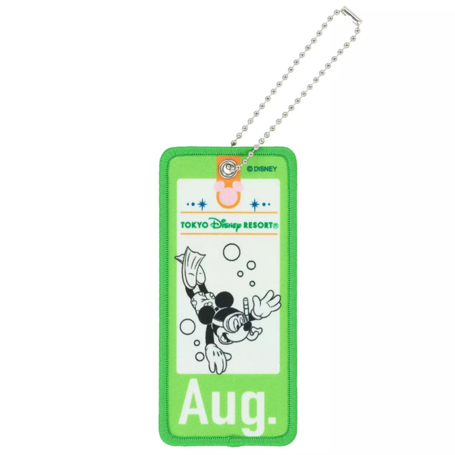 "Pre-Order" TDR - Mickey Mouse Aug, Embroidered Patch Accessories Keychain 2026