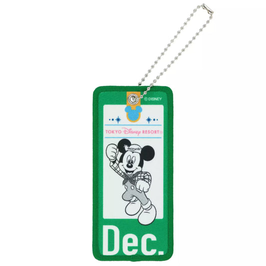 "Pre-Order" TDR - Mickey Mouse Dec, Embroidered Patch Accessories Keychain 2026