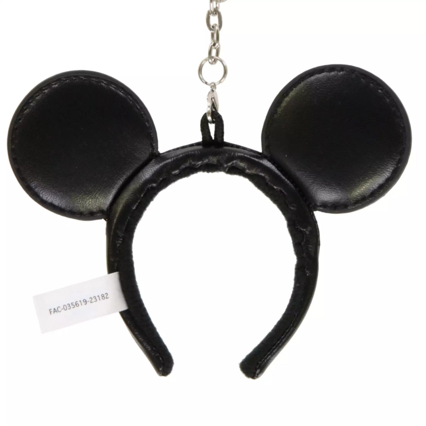 "Pre-Order" TDR - Mickey Mouse Ears Headband Keychain - Black Studs Leather