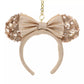 "Pre-Order" TDR - Minnie Mouse Ears Headband Keychain - Sequin Champagne Gold