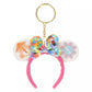 "Pre-Order" TDR - Minnie Mouse Ears Headband Keychain - It's A Small World