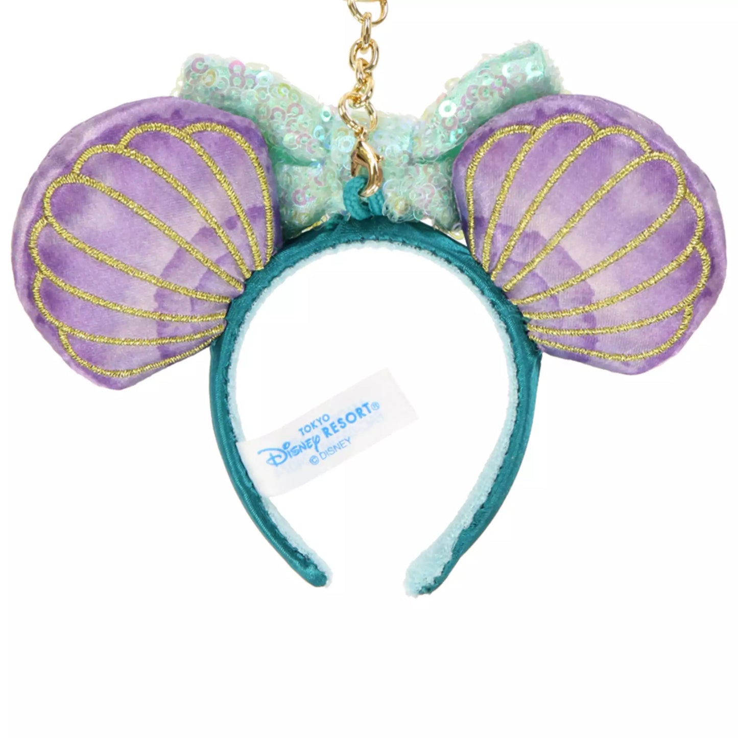 "Pre-Order" TDR - Ariel Ears Headband Keychain - The Little Mermaid 30th Anniversary