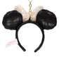 "Pre-Order" TDR - Minnie Mouse Ears Headband Keychain - Sequin Bow x Pearl Black