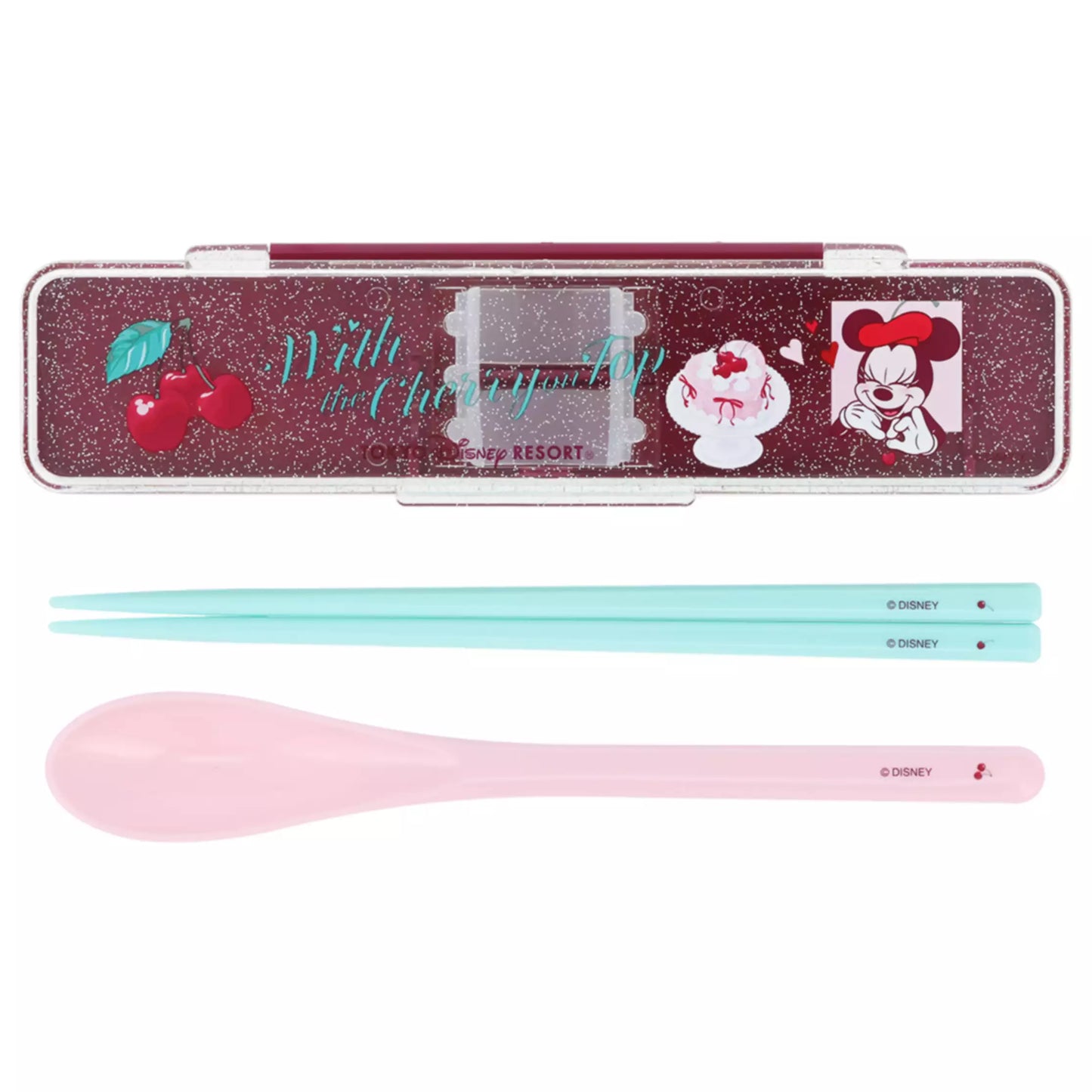 "Pre-Order" TDR - Minnie Lunch Cutlery, WITH THE CHERRY ON TOP 2026