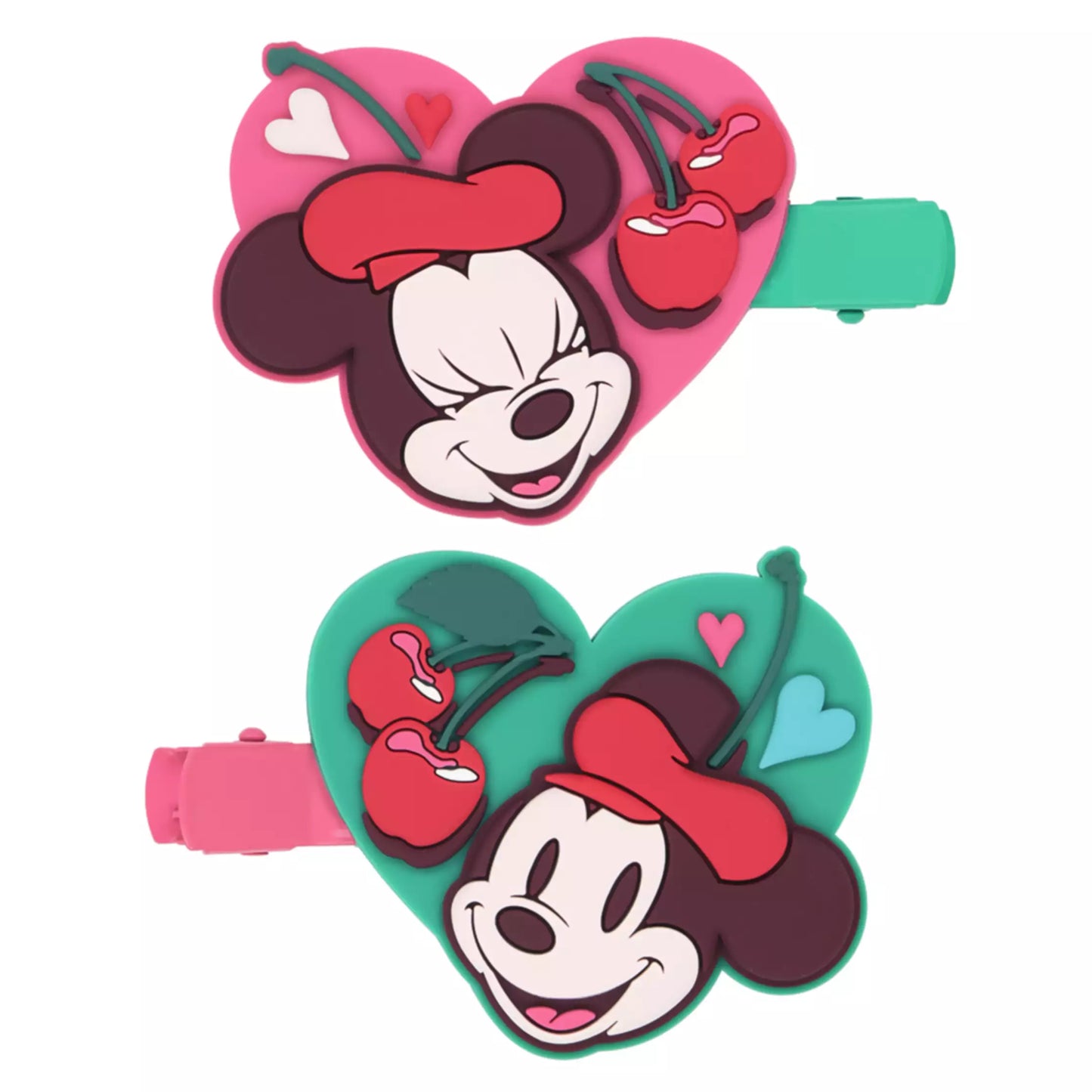"Pre-Order" TDR - Mickey & Minnie Hair Clips set, WITH THE CHERRY ON TOP 2026