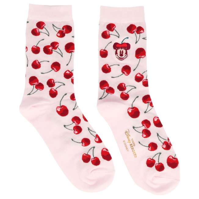 "Pre-Order" TDR - Minnie socks 22-25cm, WITH THE CHERRY ON TOP 2026