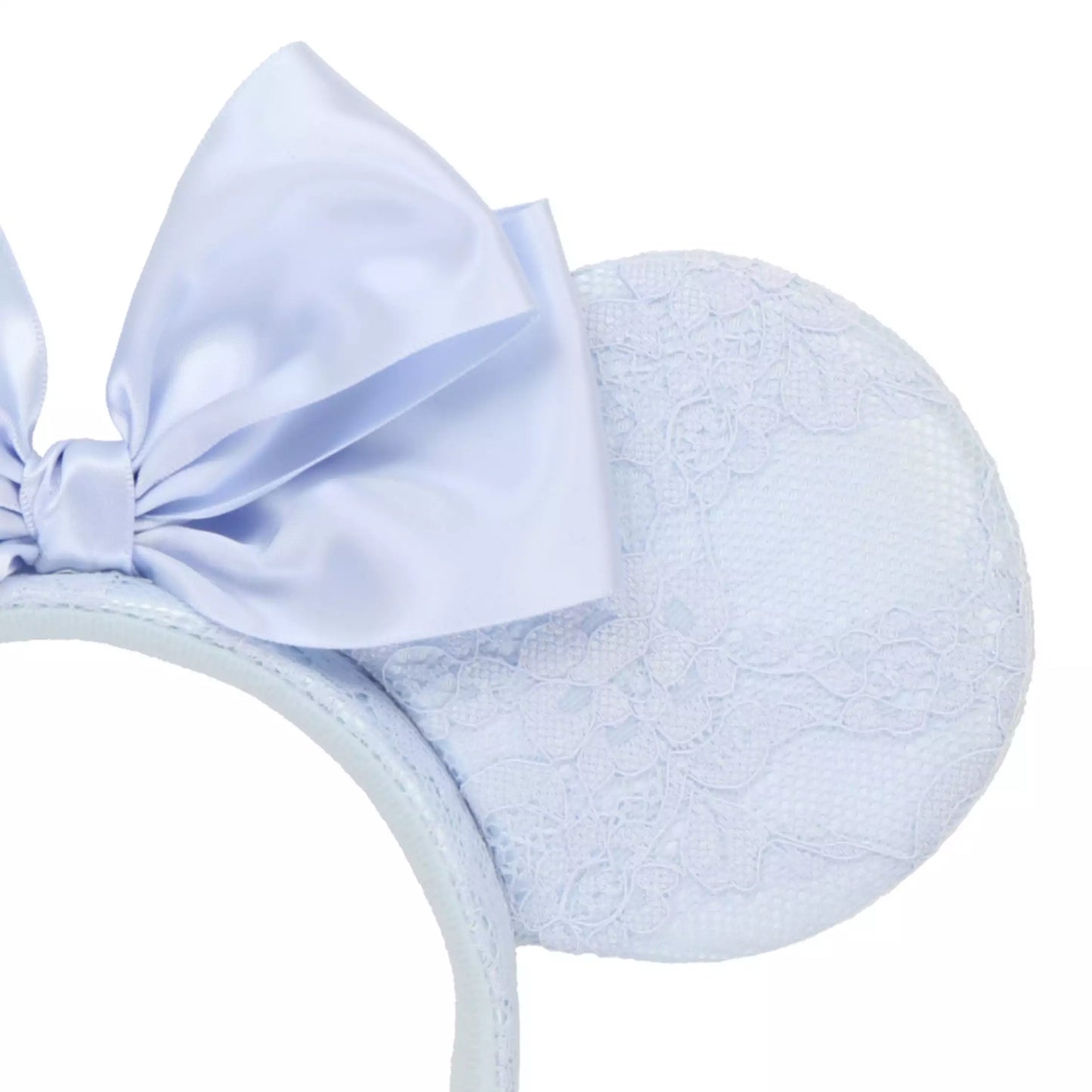 "Pre-Order" TDR - Minnie Light Blue Lace Ears Headband - Disney Blue Ever After