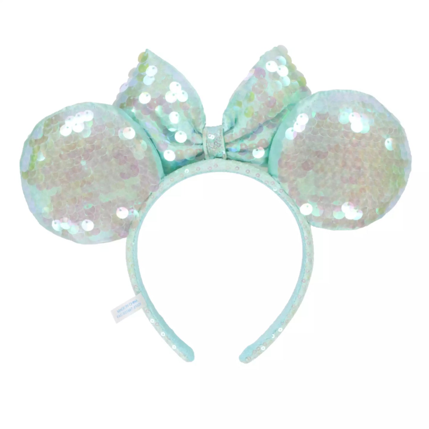 "Pre-Order" TDR - Minnie Ears Headband - Mint Sequin