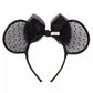 TDR - Minnie Ears Headband - Black Polka Dot Lace【Ready Stock】