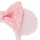 "Pre-Order" TDR - Pink Minnie Ears Fluffy Headband - Sparking Pink Sequin