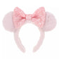 "Pre-Order" TDR - Pink Minnie Ears Fluffy Headband - Sparking Pink Sequin