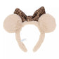 "Pre-Order" TDR - Minnie Ears Fluffy Headband - Sparking Brown Sequin