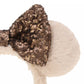 "Pre-Order" TDR - Minnie Ears Fluffy Headband - Sparking Brown Sequin