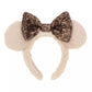 "Pre-Order" TDR - Minnie Ears Fluffy Headband - Sparking Brown Sequin