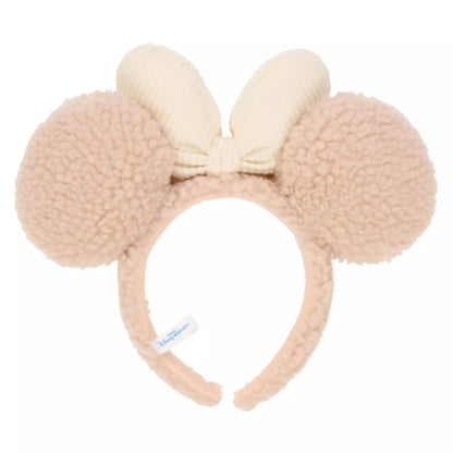 "Pre-Order" TDR - Minnie Pinkish Brown Fluffy Ears Headband