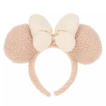 "Pre-Order" TDR - Minnie Pinkish Brown Fluffy Ears Headband