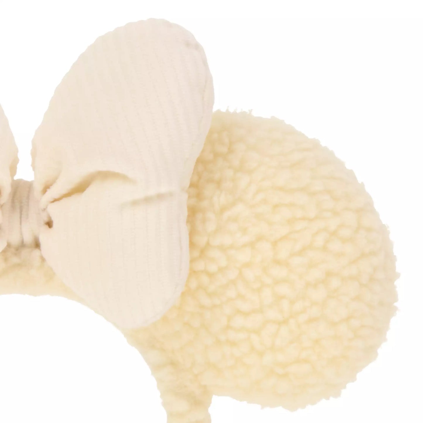 "Pre-Order" TDR - Minnie Off White Fluffy Ears Headband (2023 Fluffy)