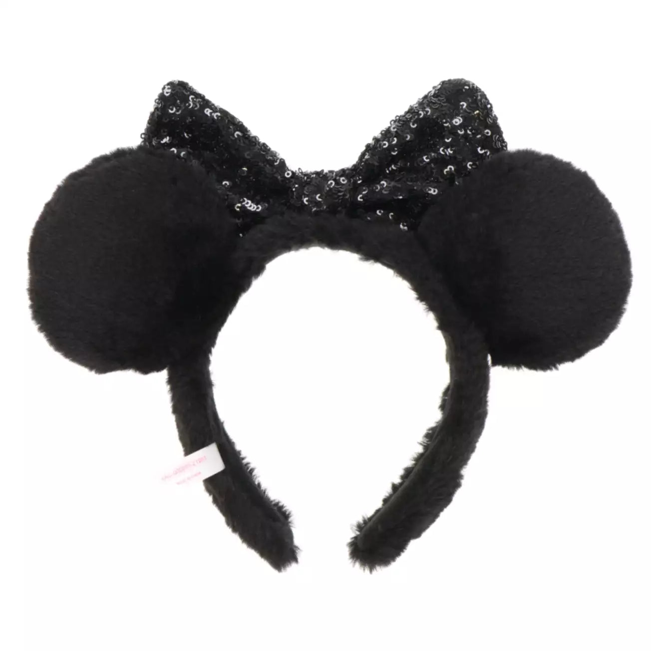 "Pre-Order" TDR - Minnie Fluffy Black Sequin Ears Headband