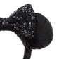 "Pre-Order" TDR - Minnie Fluffy Black Sequin Ears Headband