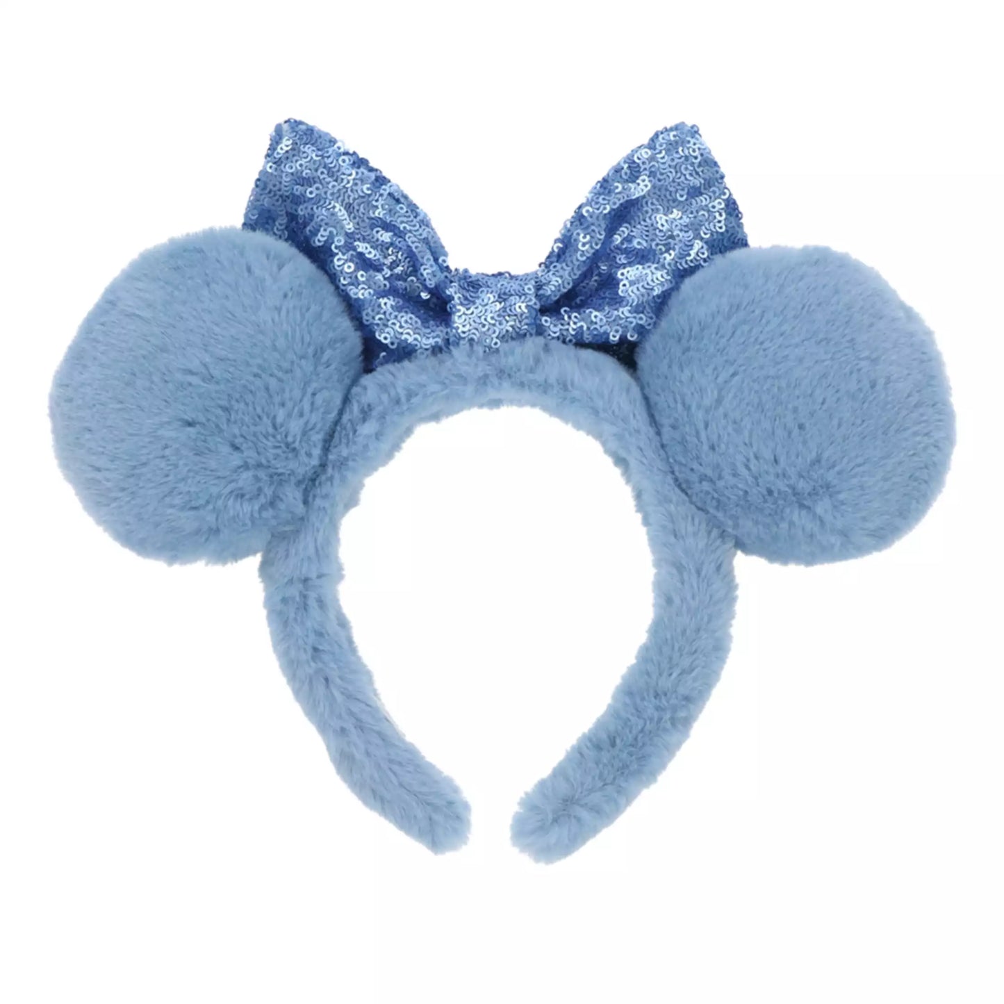 "Pre-Order" TDR - Minnie Blue Sequin and Fluffy Ears Headband