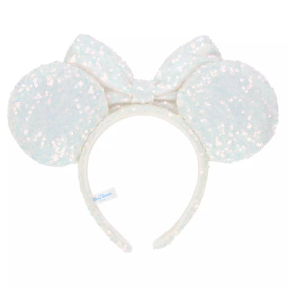 "Pre-Order" TDR - Minnie Ears Headband - Sparking White Sequin