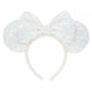 "Pre-Order" TDR - Minnie Ears Headband - Sparking White Sequin