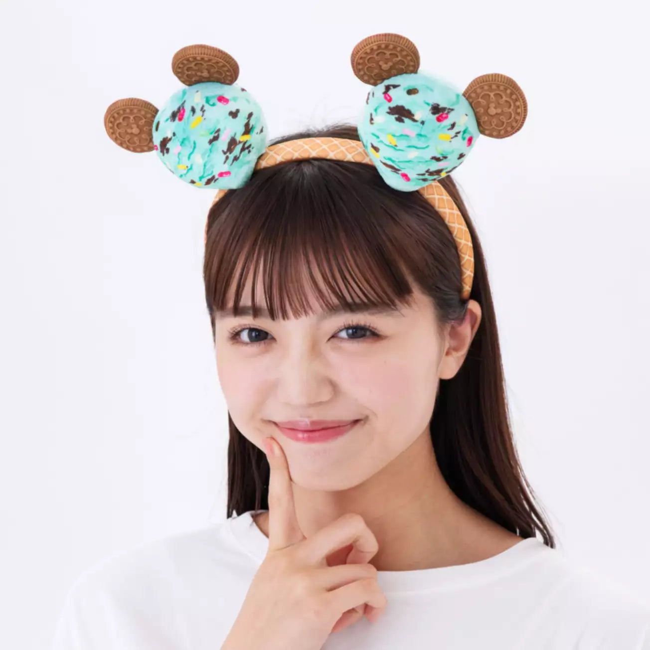 “Pre-order” TDR -  Mickey Chocolate Mint Ice Cream Ears Headband