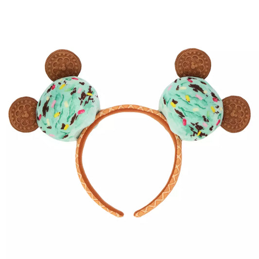 “Pre-order” TDR -  Mickey Chocolate Mint Ice Cream Ears Headband