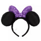 "Pre-Order"  TDR -  Minnie Mouse Ears Headband - 2024 Sequins Purple Halloween